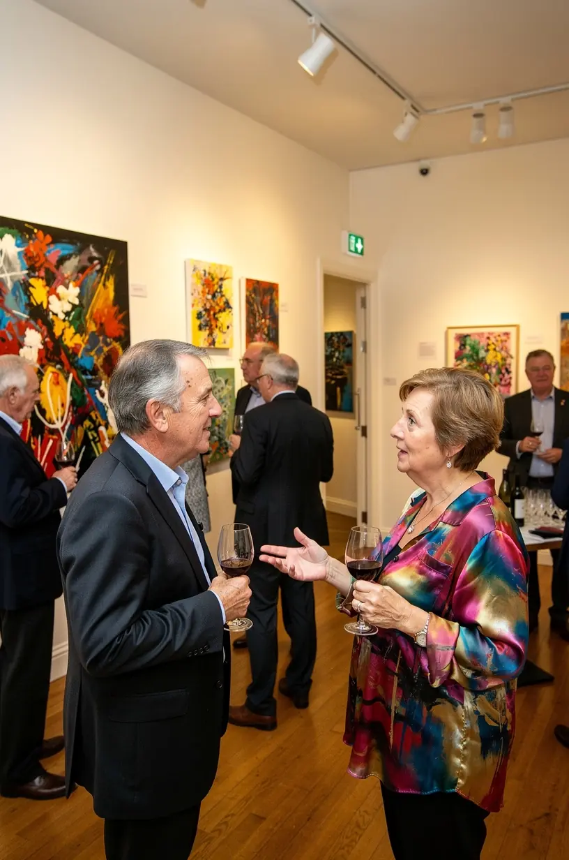 Members engaging in a shared interests group activity.